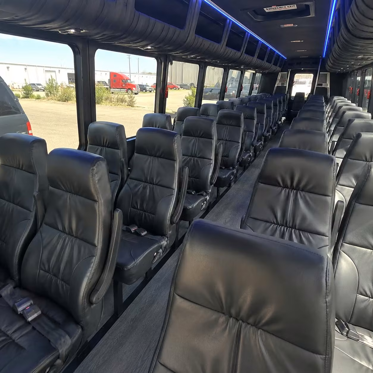 28 passenger minibus interior