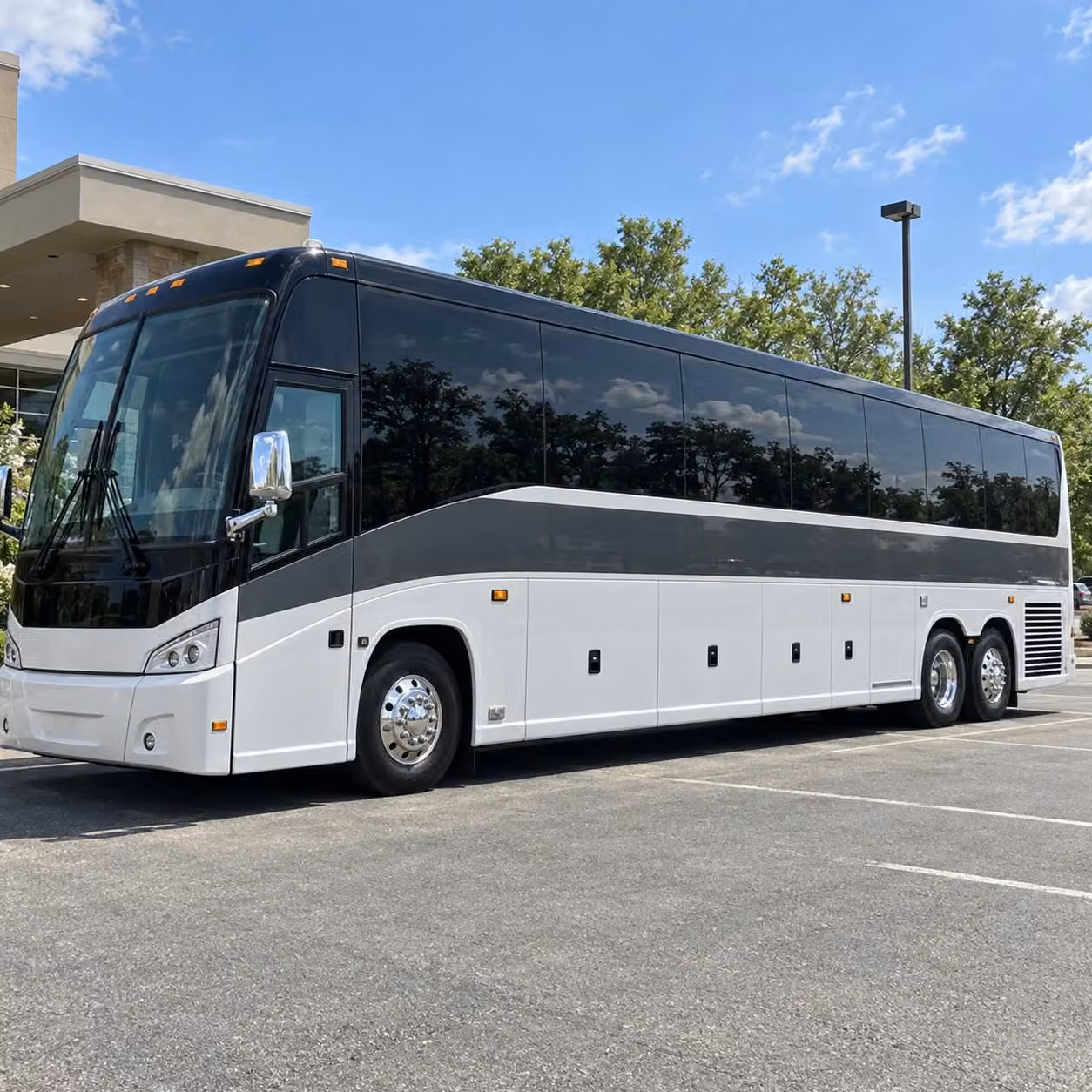 sports team fan charter bus rentals in pasadena